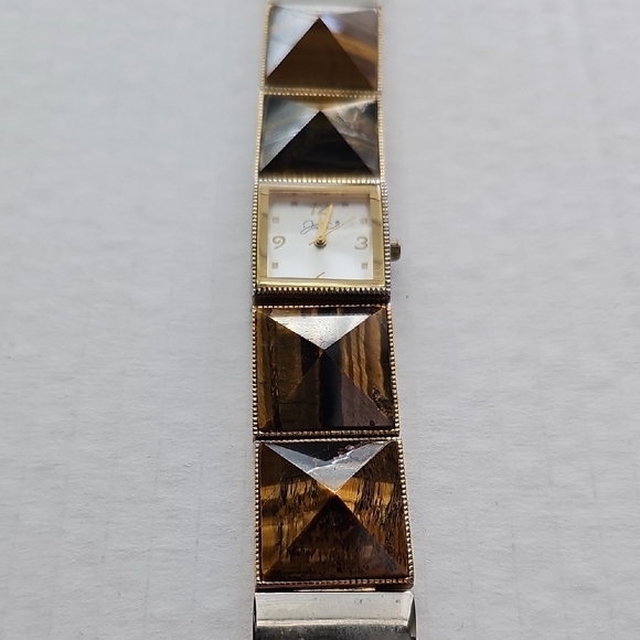 Jessica Gold and Brown Women's Watch - Picture 3 of 6